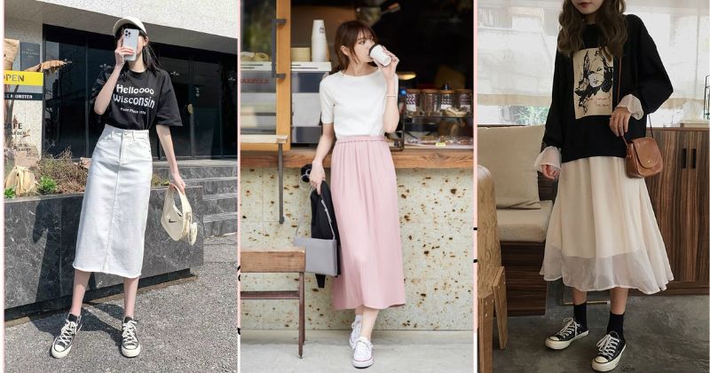 Các mẫu chân váy dài Hàn Quốc thời trang sang trọng mà nàng không thể bỏ lỡ   TH Điện Biên Đông