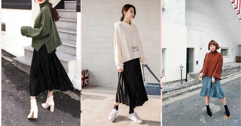 Cách phối áo hoodie với chân váy từ dễ thương đến cá tính  Shopee Blog