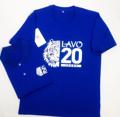 Áo đồng phục công ty Cổ phần LAVO kỷ niệm 20 năm thành lập 2