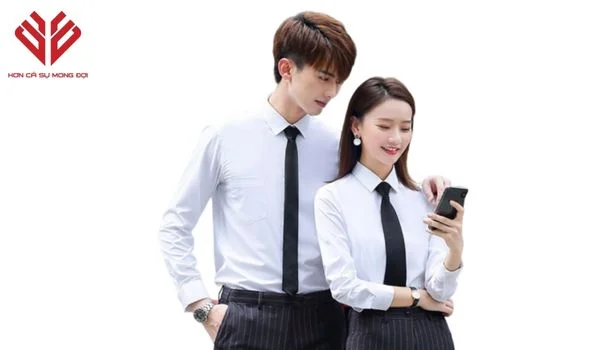 ao so mi dong phuc cong so