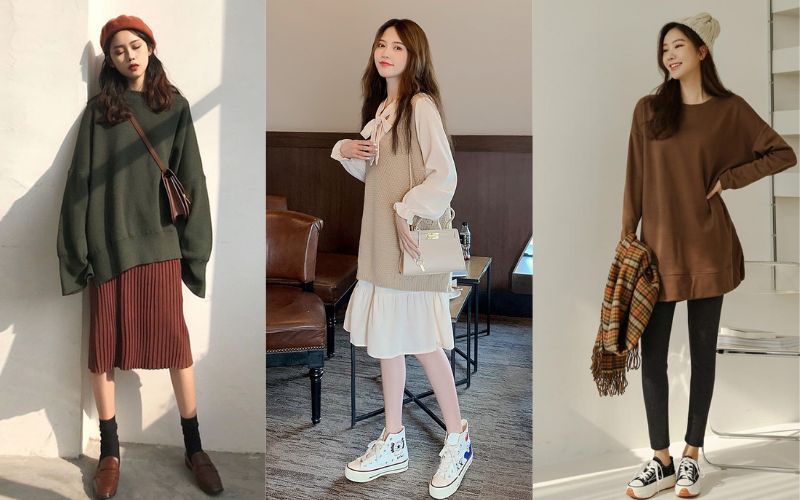 15 cách phối đồ cho chân váy len mặc với áo gì là chuẩn đẹp