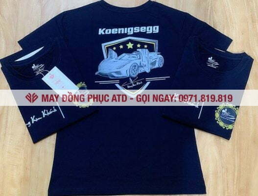 Áo thun đồng phục cổ tròn Hoàng Kim Khánh -Koenigsegg 3
