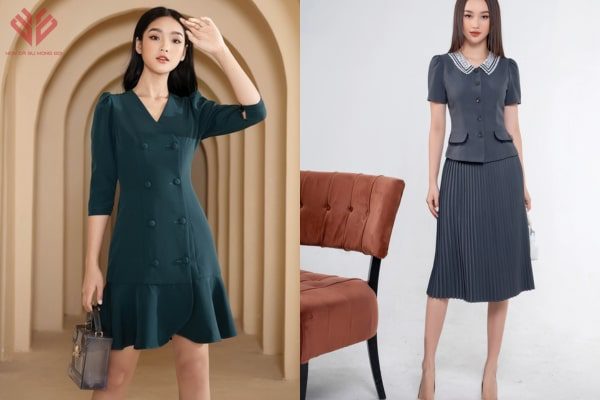 Mẫu váy liền công sở hàng hiệu - Xu hướng thời trang hè thu 2019 - Thời  Trang NEVA - Luôn Đón Đầu Xu Hướng