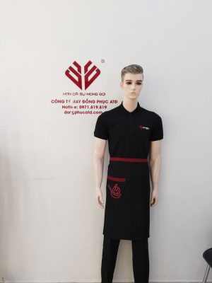 Áo thun và tạp dề đồng phục nhà hàng Trung Quốc