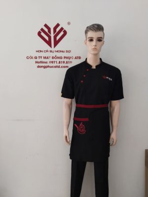 Áo đồng phục bếp nhà hàng Hàn Quốc