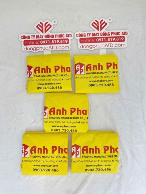 Áo Mưa Quảng Cáo Đồng Phục Màu Vàng – Giải Pháp Quảng Bá Thương Hiệu Hiệu Quả Cho Anh Phát