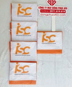 Áo Mưa Quảng Cáo Trắng Phối Cam - Sự Lựa Chọn Hoàn Hảo Cho Công Ty Kiểm Định ISC