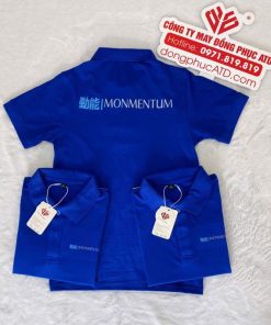 Áo Polo Đồng Phục Màu Lam MONMENTUM – Lựa Chọn Hoàn Hảo Cho Phong Cách Doanh Nghiệp