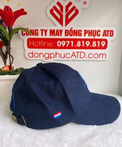 113 Non dong phuc mau xanh than De Hues 1