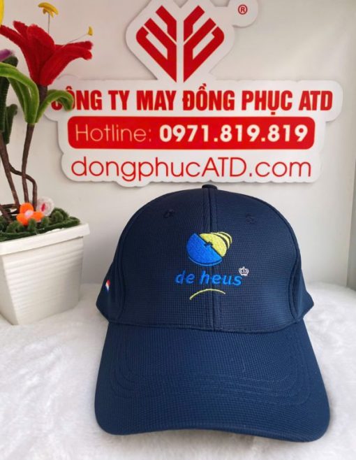 113 Non dong phuc mau xanh than De Hues 2