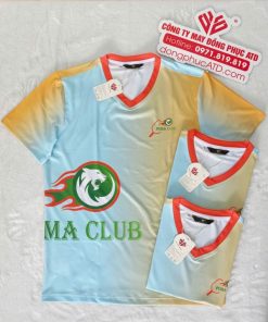 Áo Thun Đồng Phục Không Cổ Màu Loang PUMA CLUB