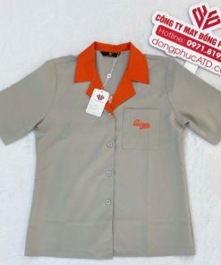 Áo Đồng Phục Nhà Hàng Màu Nút LOCUS – Định Hình Phong Cách Dịch Vụ Chuyên Nghiệp