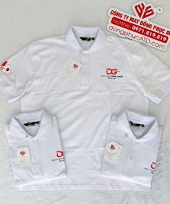 Áo Thun Đồng Phục Màu Trắng Dũng Giang – Biểu Tượng Tối Giản, Tạo Dấu Ấn Chuyên Nghiệp 2