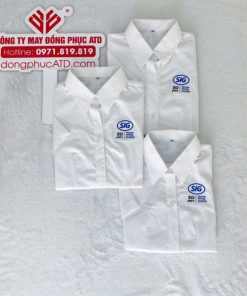 Áo Sơ Mi Đồng Phục Màu Trắng SIG – Nét Thanh Lịch Cho Doanh Nghiệp Chuyên Nghiệp