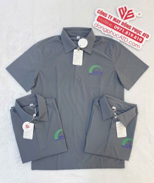 Áo thun đồng phục màu ghi DSTS – Sự lựa chọn tối ưu cho hình ảnh chuyên nghiệp và hiện đại