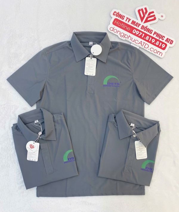Áo thun đồng phục màu ghi DSTS – Sự lựa chọn tối ưu cho hình ảnh chuyên nghiệp và hiện đại