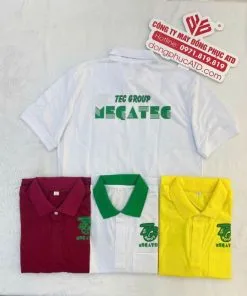 Áo thun đồng phục màu vàng MEGATEG – Bừng sáng thương hiệu, nổi bật đội ngũ