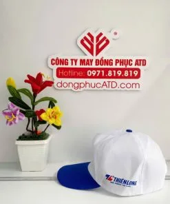 Alternative view of Nón quảng cáo Thiên Long 2025 màu trắng phối xanh lam – Đồng phục tiếp sức mùa thi ý nghĩa