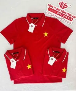 Áo thun đồng phục màu đỏ sao vàng – Tự hào Việt Nam, đồng lòng kết nối